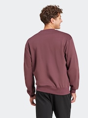 adidas Red Essentials Feelcozy Fleece Sweatshirt - Image 2 of 5