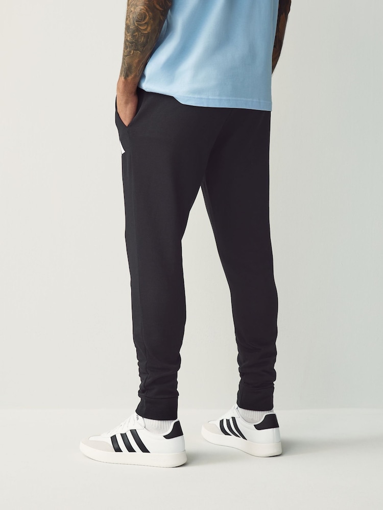 adidas Black Essentials Feelcozy Fleece Joggers - Image 3 of 5