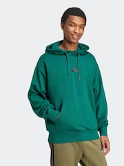 adidas Green Essentials Feelcozy Fleece Hoodie - Image 2 of 6