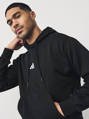 adidas Black Essentials Feelcozy Fleece Hoodie - Image 3 of 4