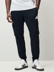adidas Black Essentials Feelcosy Fleece Cargo Joggers - Image 1 of 5