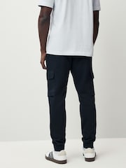 adidas Black Essentials Feelcosy Fleece Cargo Joggers - Image 3 of 5