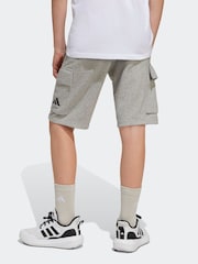 adidas Grey Essentials Cargo Shorts - Image 3 of 7