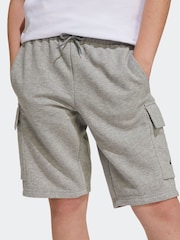 adidas Grey Essentials Cargo Shorts - Image 5 of 7