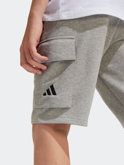 adidas Grey Essentials Cargo Shorts - Image 6 of 7