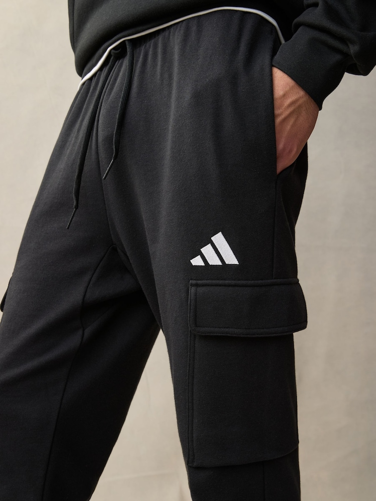 adidas Black Essentials Feelcozy French Terry Cuffed Joggers - Image 4 of 4 adidas Black Essentials Feelcozy French Terry Cuffed Joggers - Image 4 of 4