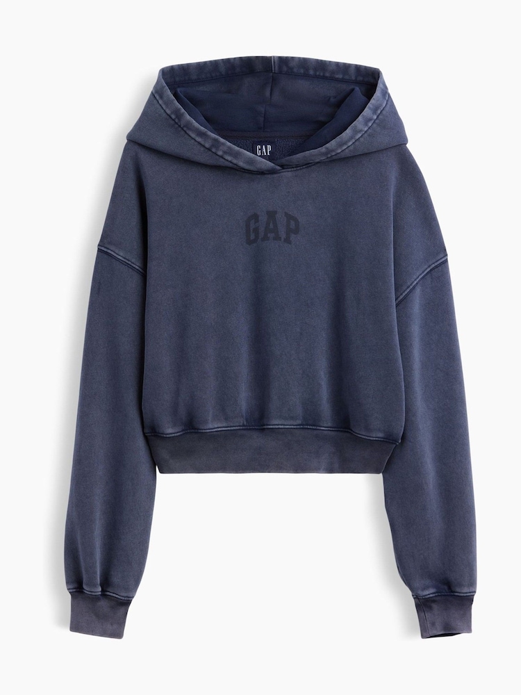 Sininen - Gap Vintage Soft Crop Logo -huppari - Kuva 1 / 1