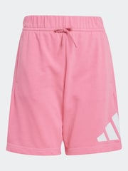 adidas Pink Essentials Large Logo Shorts and 100% Cotton T-Shirt Set - Image 9 of 9