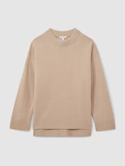 Reiss Mink Elena Wool-Cashmere Crew Neck Jumper - Image 2 of 6