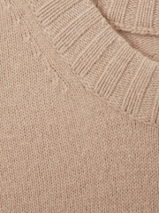 Reiss Mink Elena Wool-Cashmere Crew Neck Jumper - Image 6 of 6