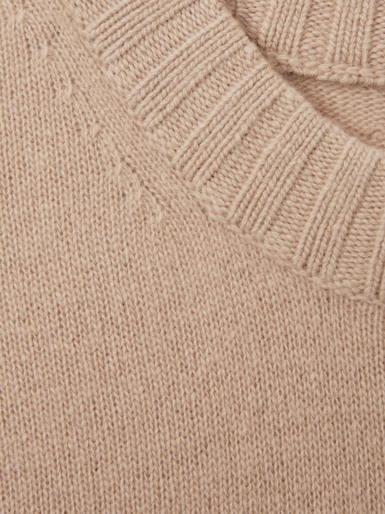 Reiss Mink Elena Wool-Cashmere Crew Neck Jumper - Image 6 of 6