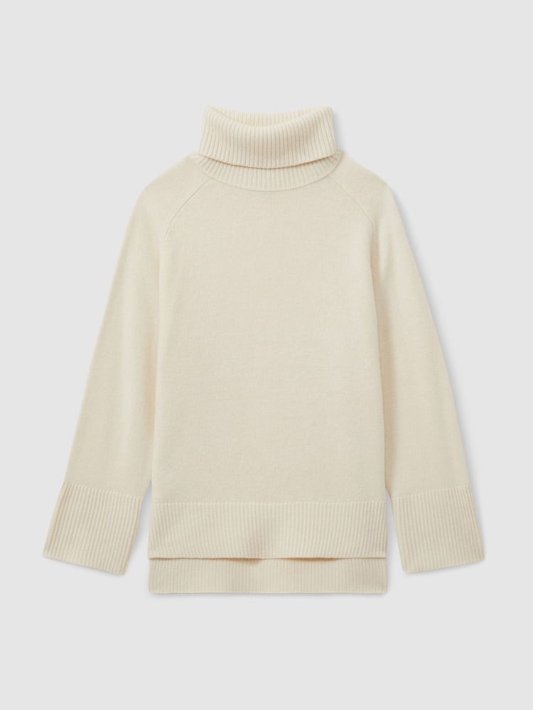 Cream - Reiss Eliza Wool-Cashmere Roll-Neck Jumper - Slika 2 iz 6 Cream - Reiss Eliza Wool-Cashmere Roll-Neck Jumper - Slika 2 iz 6