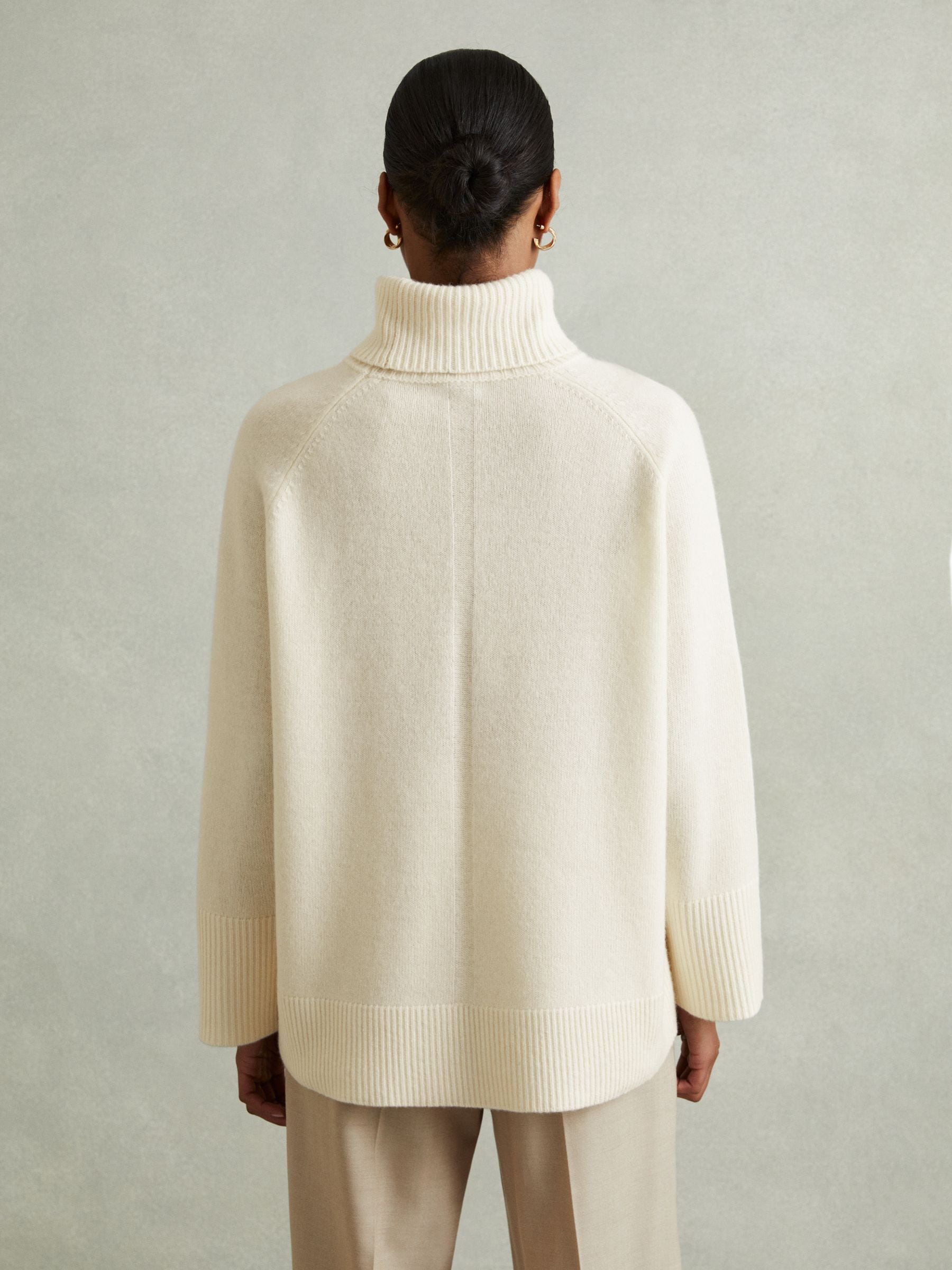 Buy Reiss Cream Eliza Wool-Cashmere Roll-Neck Jumper from Next USA