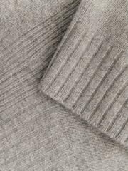 Reiss Grey Marl Elena Wool Cashmere Crew Neck Jumper - Image 5 of 5