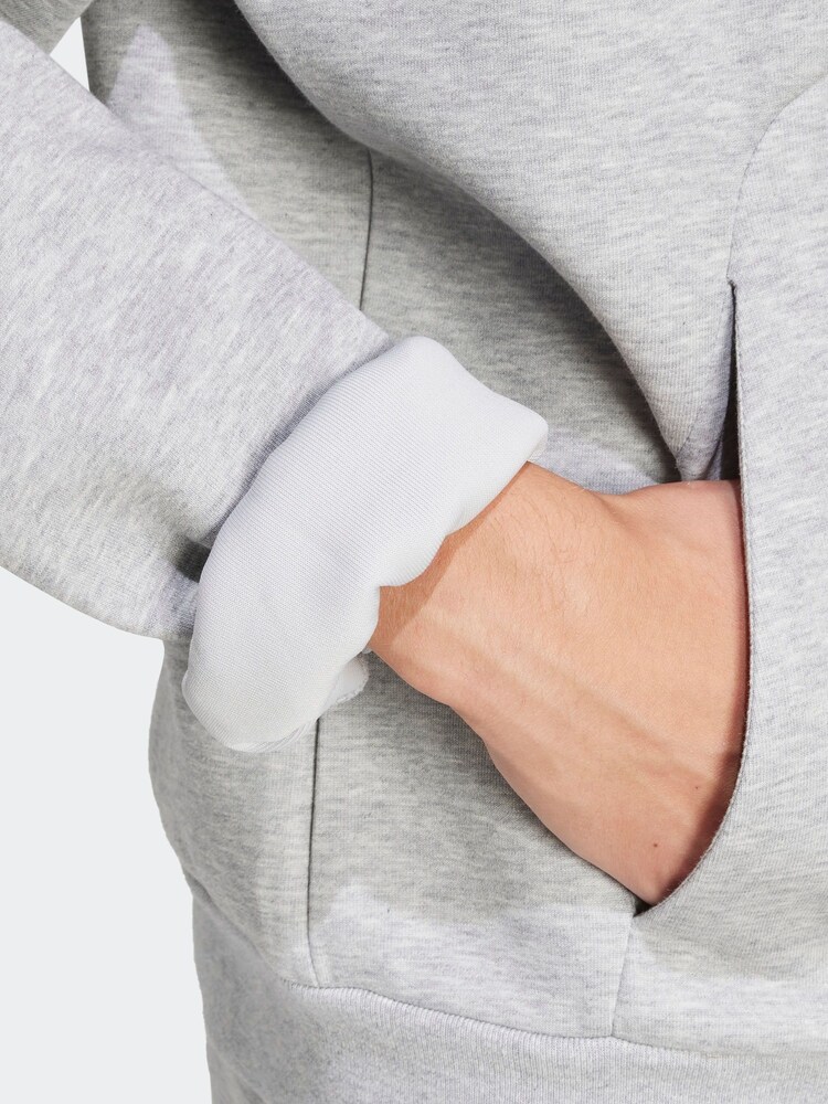 رمادي - سترة هودي 3 خطوط Future Icons من adidas - Image 5 of 6