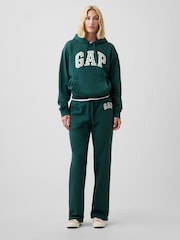 Gap Dark Green Relaxed Logo Hoodie - Image 3 of 5