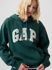 Gap Dark Green Relaxed Logo Hoodie - Image 4 of 5