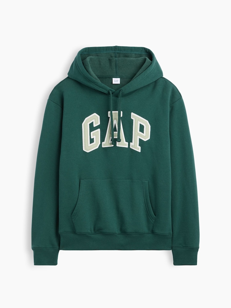 Gap Dark Green Relaxed Logo Hoodie - Image 5 of 5 Gap Dark Green Relaxed Logo Hoodie - Image 5 of 5