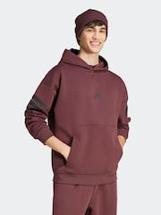 adidas Red Future Icons 3-Stripes Hoodie - Image 4 of 7