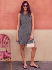 Ro&Zo Polka Dot Godet Mini Dress - Imagen 1 de 6