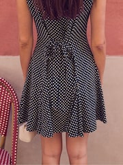 Ro&Zo Polka Dot Godet Mini Dress - Imagen 4 de 6