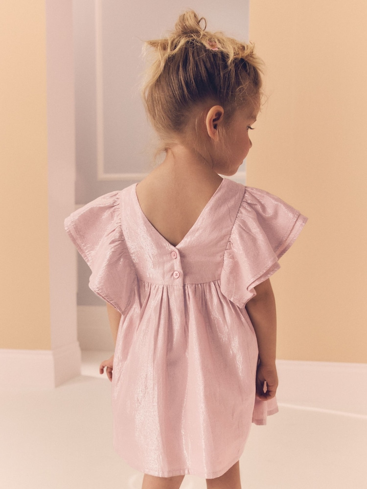 Pink Shimmer Party Dress (3mths-8yrs) - Image 3 of 8