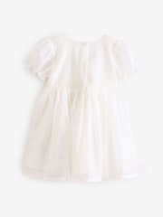 Hvit - Girl Flower Print Corsage Dress (3mths-8yrs) - Bilde 6 av 9