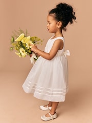 Cream Flower Girl Organza Dress (3mths-10yrs) - Image 2 of 8