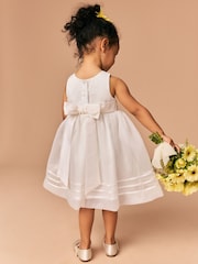 Cream Flower Girl Organza Dress (3mths-10yrs) - Image 3 of 8
