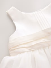 Cream Flower Girl Organza Dress (3mths-10yrs) - Image 7 of 8