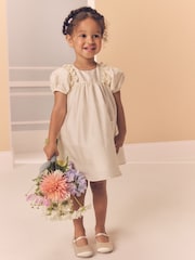 Ivory Taffeta Ruffle Party Dress (3mths-8yrs) - Image 2 of 8