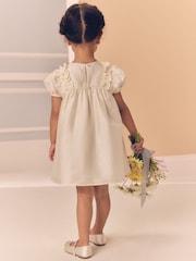 Ivory Taffeta Ruffle Party Dress (3mths-8yrs) - Image 3 of 8