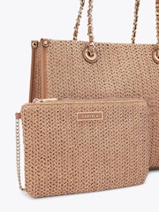 Carvela Natural Sorrento Midi Raffia Bag - Image 5 of 5