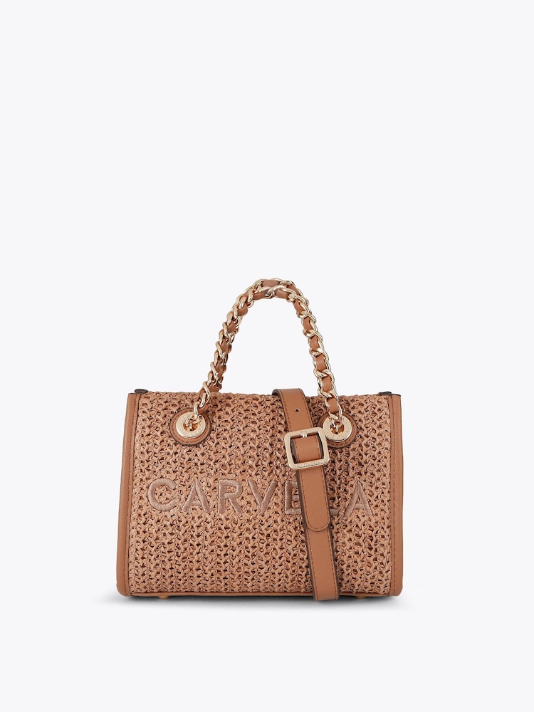 Carvela Natural Sorrento Mirco Raffia Bag - Image 2 of 5 Carvela Natural Sorrento Mirco Raffia Bag - Image 2 of 5