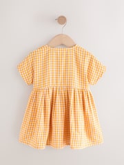 Yellow Check Relaxed Summer Dress (3mths-8yrs) - Image 6 of 8