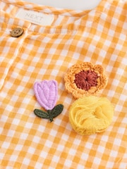 Yellow Check Relaxed Summer Dress (3mths-8yrs) - Image 8 of 8