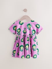 Purple Printed Boxy Summer Dress (3mths-8yrs) - Image 6 of 8