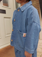 Denim 100% Cotton Jacket T-Shirt And Trousers Set (3mths-8yrs) - Image 4 of 10