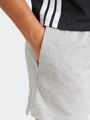 adidas Grey Linear French Terry Shorts - Image 2 of 6