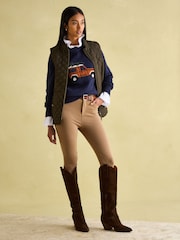 Joules Cracking Navy Intarsia 4x4 Jumper - Image 4 of 8
