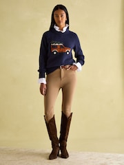 Joules Cracking Navy Intarsia 4x4 Jumper - Image 5 of 8