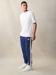 adidas Blue Essentials 3-Stripes Woven Joggers - Image 3 of 7