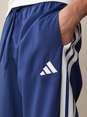 adidas Blue Essentials 3-Stripes Woven Joggers - Image 6 of 7