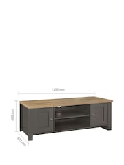 Birlea Dark Grey Highgate Large TV Unit - Image 3 of 5