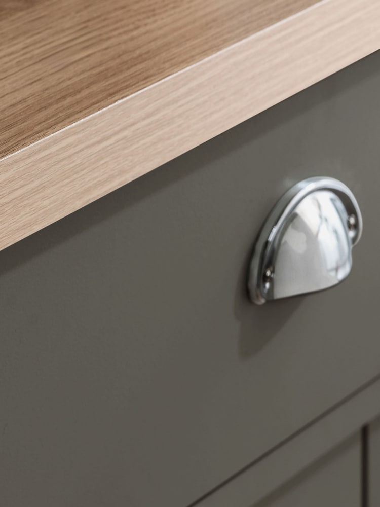 Birlea Dark Grey Highgate 4 Drawer Effect Chest - Image 2 of 6 Birlea Dark Grey Highgate 4 Drawer Effect Chest - Image 2 of 6