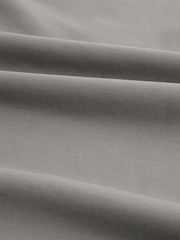 Reiss Flint Grey Bradley Interlock Jersey Crew Neck T-Shirt - Image 5 of 5