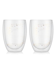 Bodum Set of 2 Clear Disney Stardust Pavina Double Wall Glasses - Image 1 of 1
