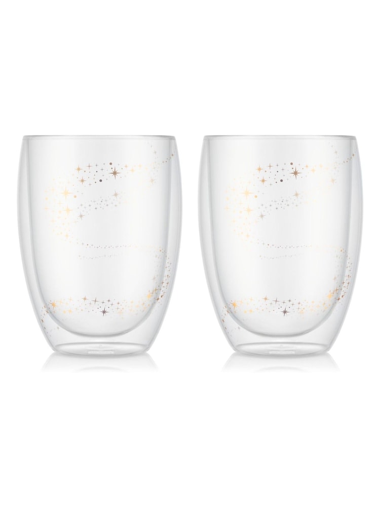Bodum Set of 2 Clear Disney Stardust Pavina Double Wall Glasses - Image 1 of 1 Bodum Set of 2 Clear Disney Stardust Pavina Double Wall Glasses - Image 1 of 1