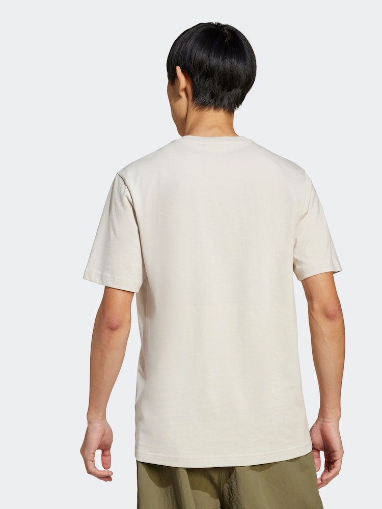 adidas Originals Cream Graphic T-Shirt - Image 2 of 6