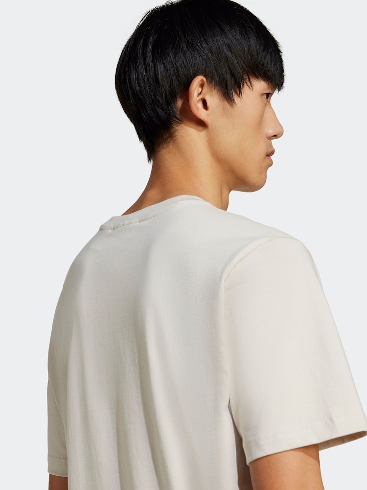 adidas Originals Cream Graphic T-Shirt - Image 4 of 6